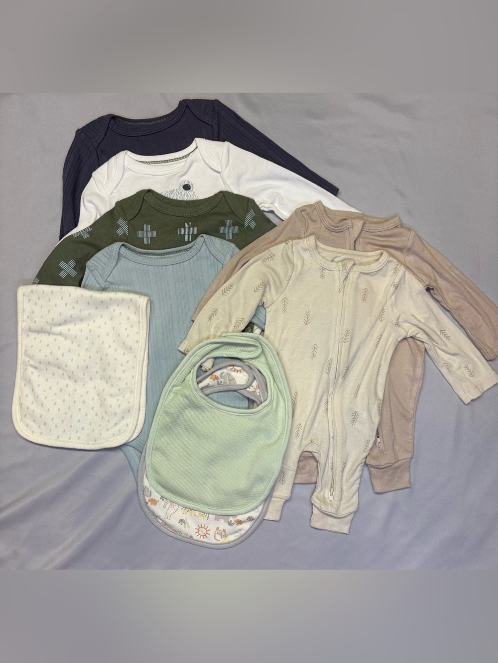 Neutral Tones Baby Essentials Set - Multi-Color 0-3 M